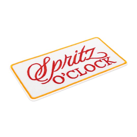 Summer Spritz O'Clock Iron-On & Adhesive Embroidered Patch by Make Market®
